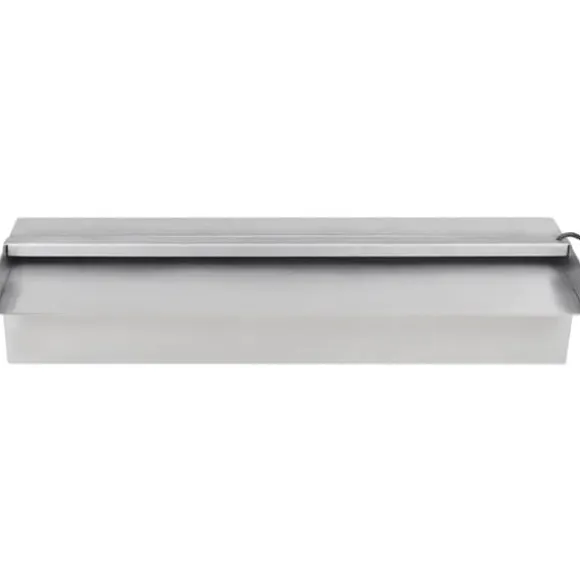 Fontäner - Rektangulärt Vattenfall Poolfontän med LEDs i rostfritt stål 45 cm