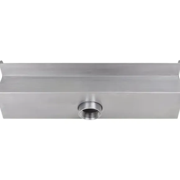 Fontäner - Rektangulärt Vattenfall Poolfontän med LEDs i rostfritt stål 45 cm