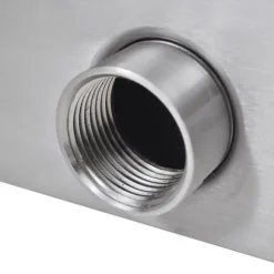 Fontäner - Rektangulärt Vattenfall Poolfontän med LEDs i rostfritt stål 45 cm