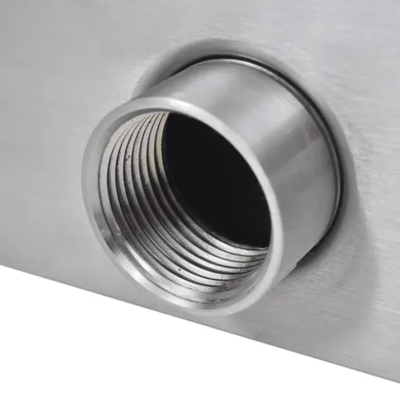 Fontäner - Rektangulärt Vattenfall Poolfontän med LEDs i rostfritt stål 45 cm