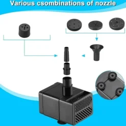 Fontän,Solcellsfontän,Utomhus solcellsdriven fontänpump 2,5W med filter, lämplig för trädgård, fågelbad och dammar