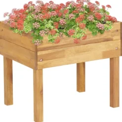 Förhöjd odlingslåda 50x40x45 cm massivt akaciaträ