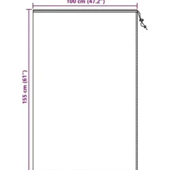 Frostskydd för växter - vidaXL - 5-pack - Grön - 1,55 x 1 m - Non-woven tyg - Återanvändbar