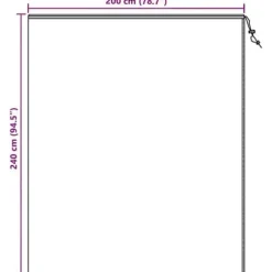 Frostskydd för växter - vidaXL - Set om 3 - Grön - 2,4x2 m - Non-woven tyg - Återanvändbar