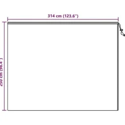 Frostskyddsfodral för växter - vidaXL - Paket med 3 - Vit - 2,5x3,14 m - Non-woven tyg