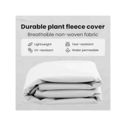 Frostskyddsfodral för växter - vidaXL - Paket med 3 - Vit - 2,5x3,14 m - Non-woven tyg