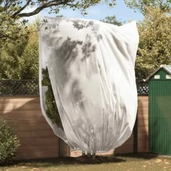 Frostskyddsöverdrag för växter - vidaXL - Vit - Nonwoven - 3,5x2,5 m - Dragkedja