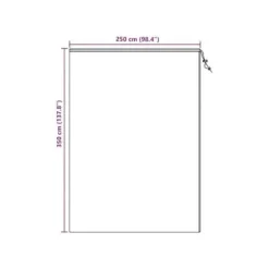 Frostskyddsöverdrag för växter - vidaXL - Vit - Nonwoven - 3,5x2,5 m - Dragkedja