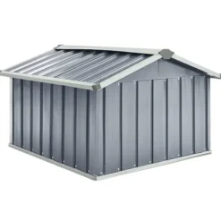 Förråd & Redskapsbodar - Living Skjul för robotgräsklippare 92x97x63 cm galvaniserat stål grå