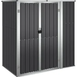 Förråd & Redskapsbodar - Living Trädgårdsskjul antracit 161x89x161 cm galvaniserat stål