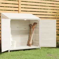 Förråd & Redskapsbodar - Living Trädgårdsbod vit 102x52x112 cm massivt granträ
