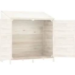 Förråd & Redskapsbodar - Living Trädgårdsbod vit 102x52x112 cm massivt granträ