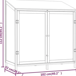 Förråd & Redskapsbodar - Living Trädgårdsbod vit 102x52x112 cm massivt granträ