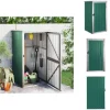 Förråd & Redskapsbodar - Living Trädgårdsskjul grön 88x89x161 cm galvaniserat stål