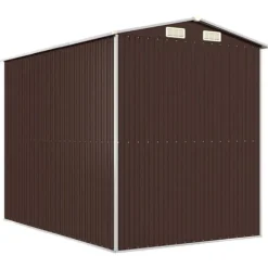 Förråd & Redskapsbodar - Living Trädgårdsskjul mörkbrun 192x274x223 cm galvaniserat stål