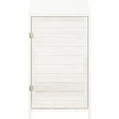Förråd & Redskapsbodar - Living Trädgårdsbod vit 55x52x112 cm massivt granträ
