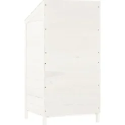 Förråd & Redskapsbodar - Living Trädgårdsbod vit 55x52x112 cm massivt granträ
