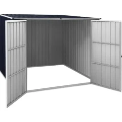 Förråd & Redskapsbodar - Living Trädgårdsskjul antracit 195x198x159 cm galvaniserat stål