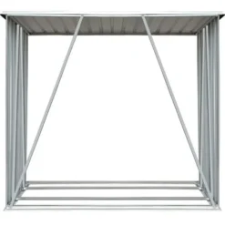 Förrådsbod i galvaniserat stålträ 163x83x154cm - VIDAXL