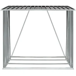 Förrådsbod i galvaniserat stålträ 163x83x154cm - VIDAXL