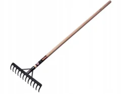 FÖRSTÄRKT 16-TANDIG RÄTTA MED RAKT TRÄHANDTAG 1500 mm