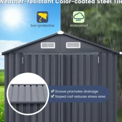 Förvarcmgsbod, 25×20×16 cm, Mörkgrå