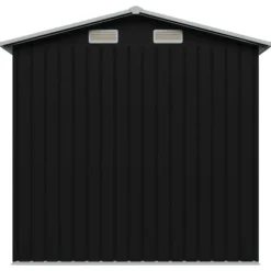 Förvaringsbod antracit stål 204x132x186 cm - Trädgårdsskjul - Trädgårdsbod - Home & Living