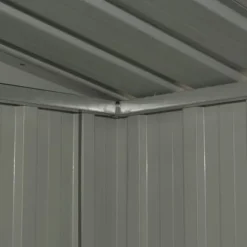 Förvaringsbod antracit stål 204x132x186 cm - Trädgårdsskjul - Trädgårdsbod - Home & Living