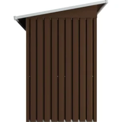 Förvaringsbod brun 194x121x181 cm stål