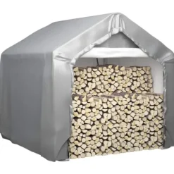 Förvaringstält grå 180x180 cm galvaniserat stål