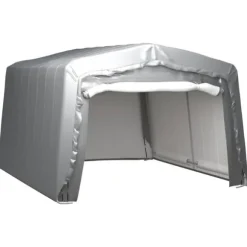 Förvaringstält 370x370 cm stål grå