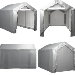 Förvaringstält 180x300 cm stål grå - Tält - Tältar - Home & Living