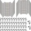 Fästklämmor för värmehus glasplatta 100-Piece Silver