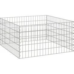 Fyrkantig Komposter 100 x 100 x 50 cm Järn