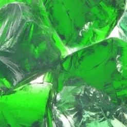 Gabionsten av glas - Prydnadsstenar för trädgård och dekoration | Färg: Grön | Storlek: 60-120 mm | Vikt: 25 kg