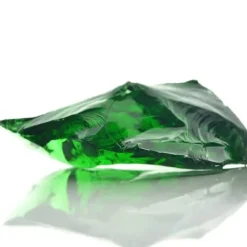 Gabionsten av glas - Prydnadsstenar för trädgård och dekoration | Färg: Grön | Storlek: 60-120 mm | Vikt: 25 kg