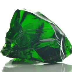 Gabionsten av glas - Prydnadsstenar för trädgård och dekoration | Färg: Grön | Storlek: 60-120 mm | Vikt: 25 kg