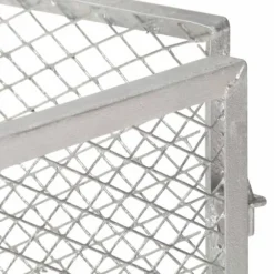 Galvaniserad kompost 100x100x77 cm - Stabil och luftig för trädgårdsavfall | Storlek: 100x100x77 cm