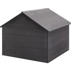 Garage för gräsklippare grå 80x80x70 cm WPC - Garage För Gräsklippare - Hus För Gräsklippare - Home & Living