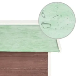 Garage för robotgräsklippare 72x87x50 cm mocca och vit granträ - Hus Till Robotgräsklippare - Garage Till Robotgräsklippare - Home & Living