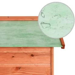 Garage för robotgräsklippare 72x87x50 cm massivt granträ - Hus Till Robotgräsklippare - Garage Till Robotgräsklippare - Home & Living