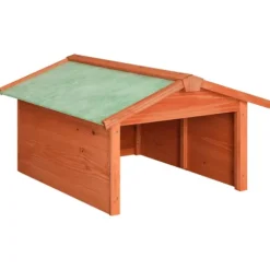 Garage för robotgräsklippare 72x87x50 cm massivt granträ