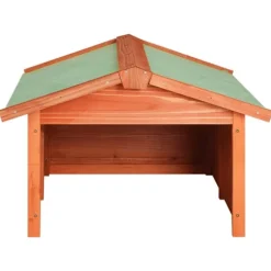 Garage för robotgräsklippare 72x87x50 cm massivt granträ