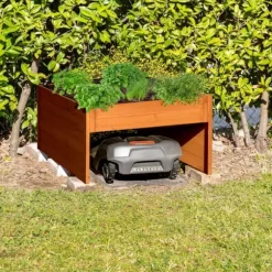 Garage för robotgräsklippare, 52,5x79x74 cm