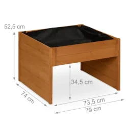 Garage för robotgräsklippare, 52,5x79x74 cm