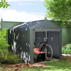 Garage Tält, 160x218x172 cm, Mörkgrå