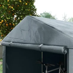 Garage Tält, 160x218x172 cm, Mörkgrå