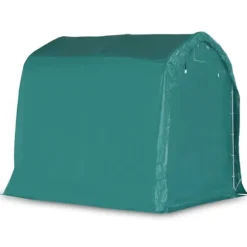 Garagetält i PVC - Vattentålig förvaring för fordon | Storlek: 2,4x2,4 m | Färg: Grön