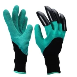 Garden Genie trädgårdshandskar - Garden Genie varumärke - Med ABS plastklor - Grön färg