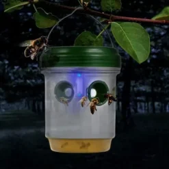 Garden Solar LED flugfälla Insektsfångningsverktyg Drosophia Fruktgetingar Repellent nr